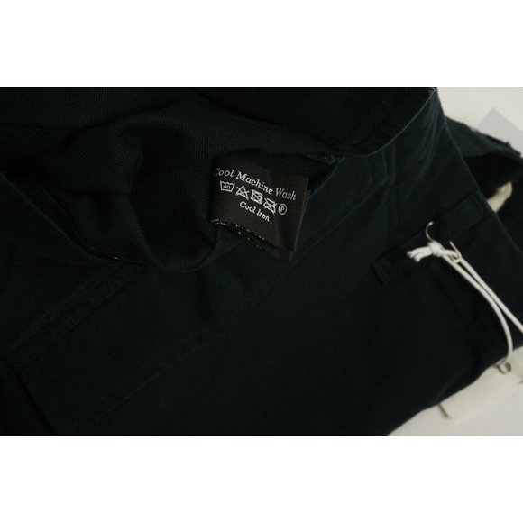 New albam Men's  31 / 32 / 33 8" Blue Canvas Drawstring Military Cadet Shorts - Picture 9 of 11